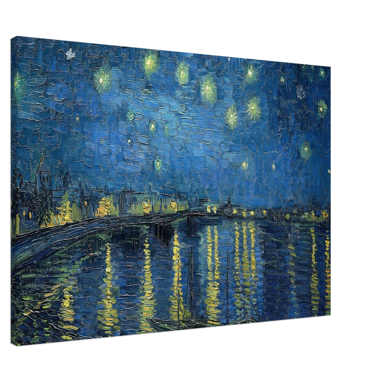 Vincent van Gogh - Starry Night Over the Rhone Canvas - Default Title-canvas
