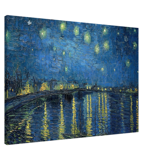 Vincent van Gogh - Starry Night Over the Rhone Canvas - Default Title-canvas