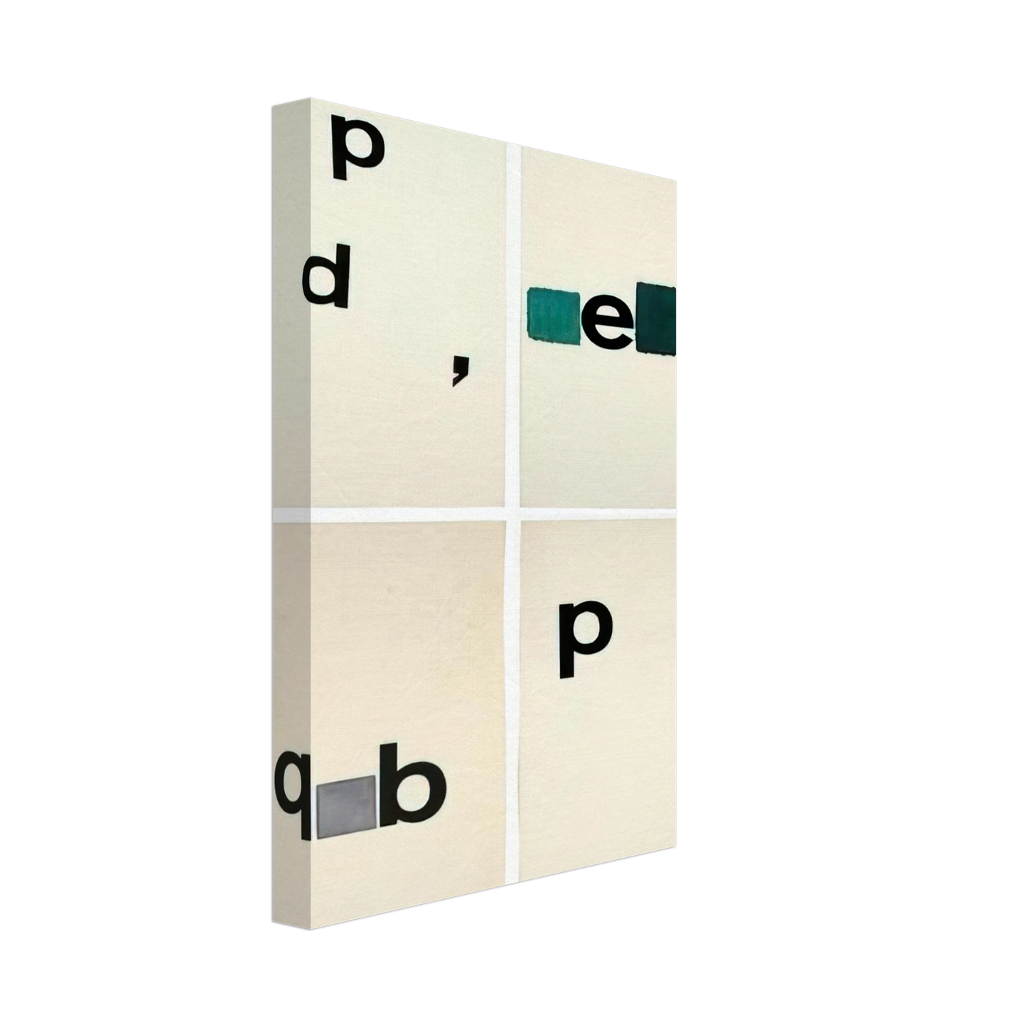 Mira Schendel - Untitled Toquinho - 1970 Canvas - 40x60 cm / 16x24 inches-canvas