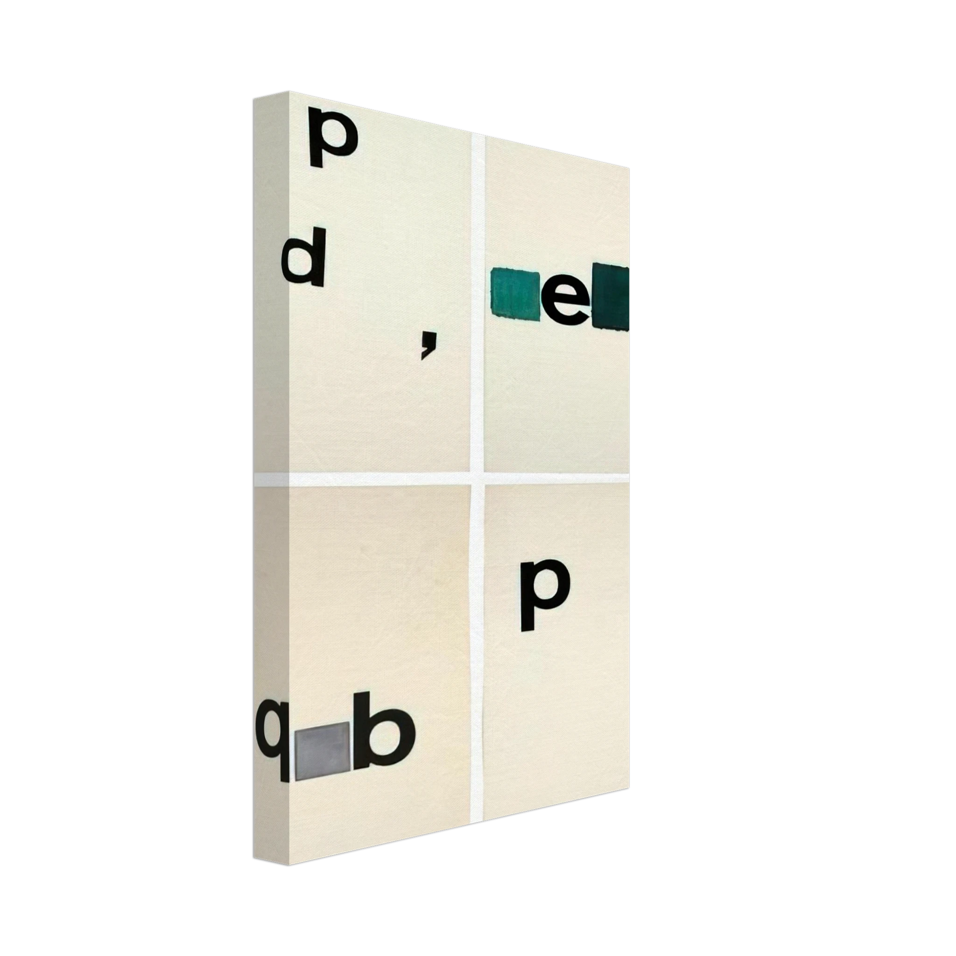 Mira Schendel - Untitled Toquinho - 1970 Canvas - 40x60 cm / 16x24 inches-canvas