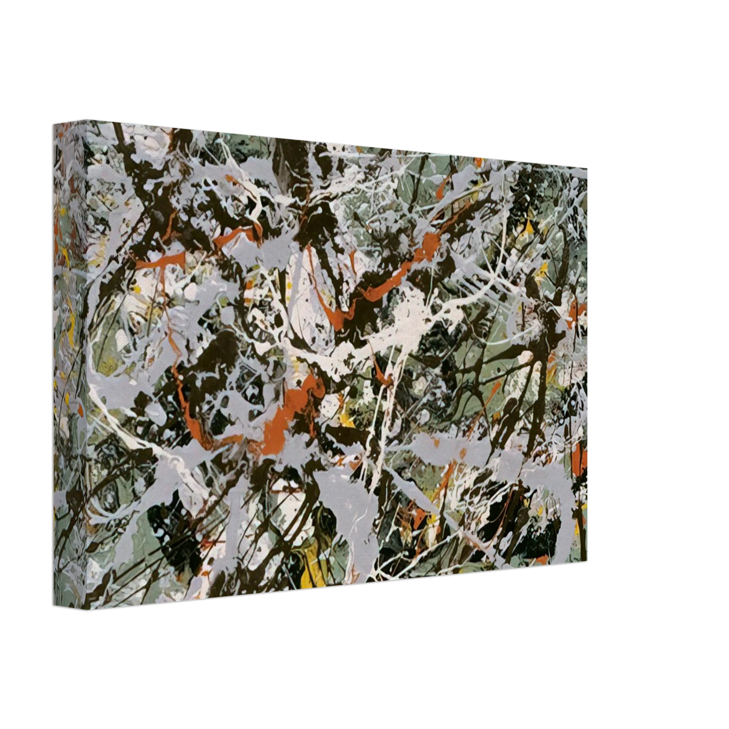 Jackson Pollock - UNTITLED GREEN SILVER 1949 Canvas - 70x100 cm / 28x40 inches-canvas