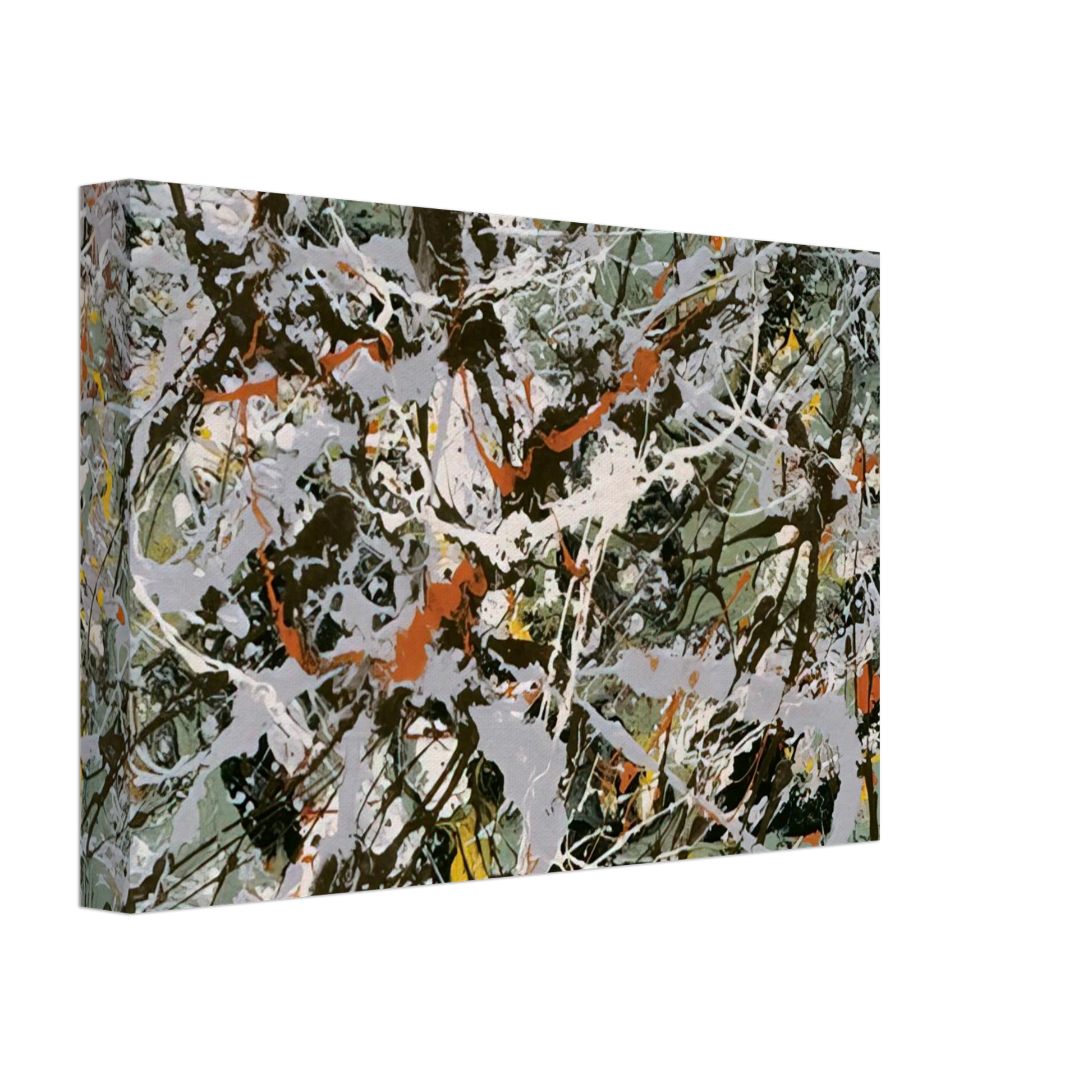 Jackson Pollock - UNTITLED GREEN SILVER 1949 Canvas - 70x100 cm / 28x40 inches-canvas