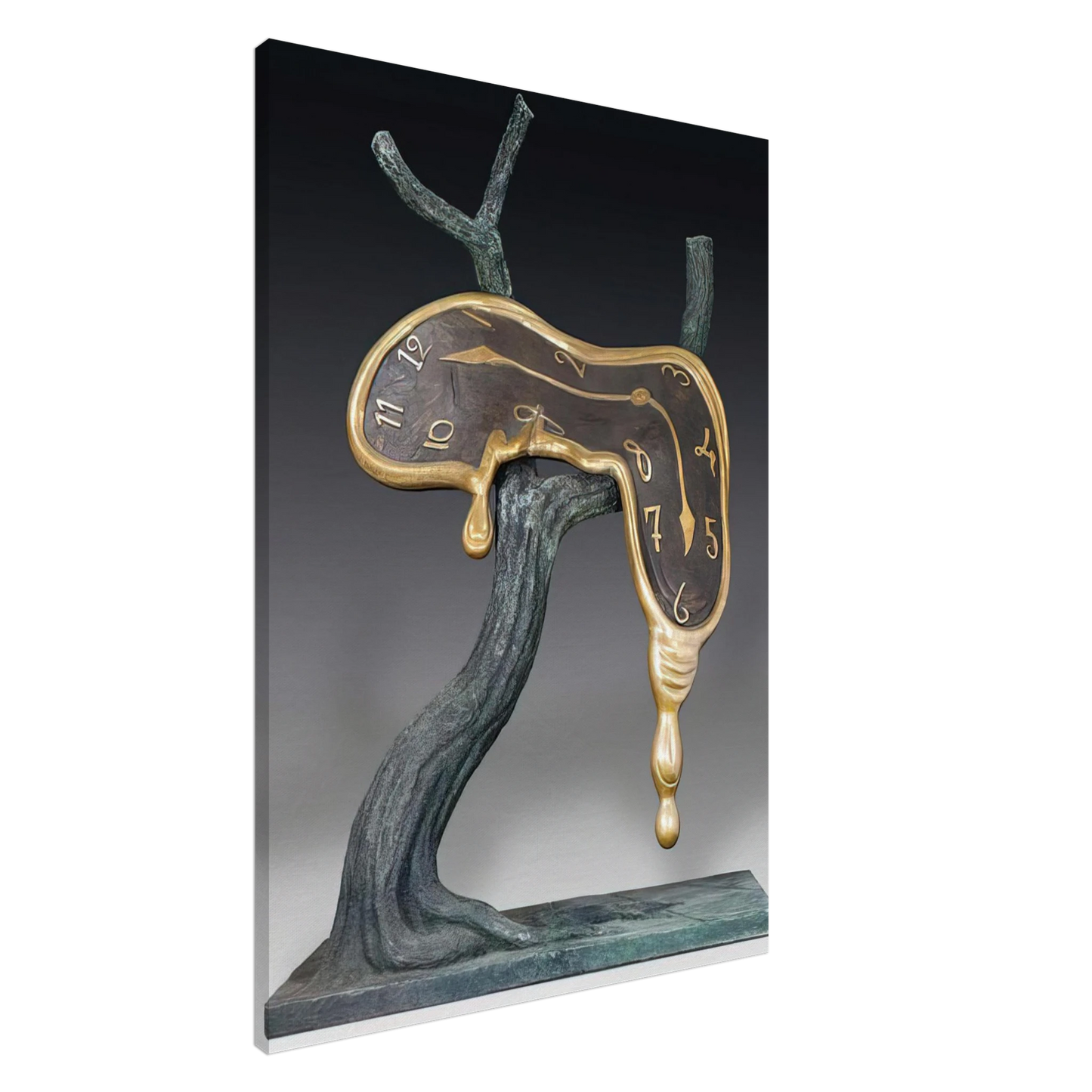 Salvador Dali - PROFILE OF TIME 1984 Canvas - 20x30 cm / 8x12 inches-canvas