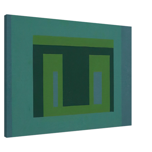Josef Albers - VARIANT ADOBE 1956 Canvas - 20x30 cm / 8x12 inches-canvas
