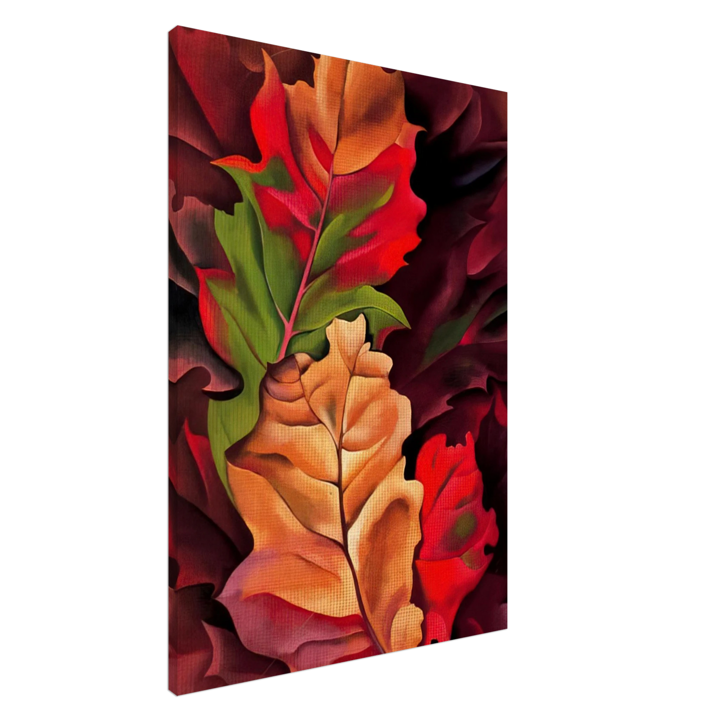 Georgia O'Keeffe - Autumn Leaves - Lake George, N.Y. Canvas - 20x30 cm / 8x12 inches-canvas