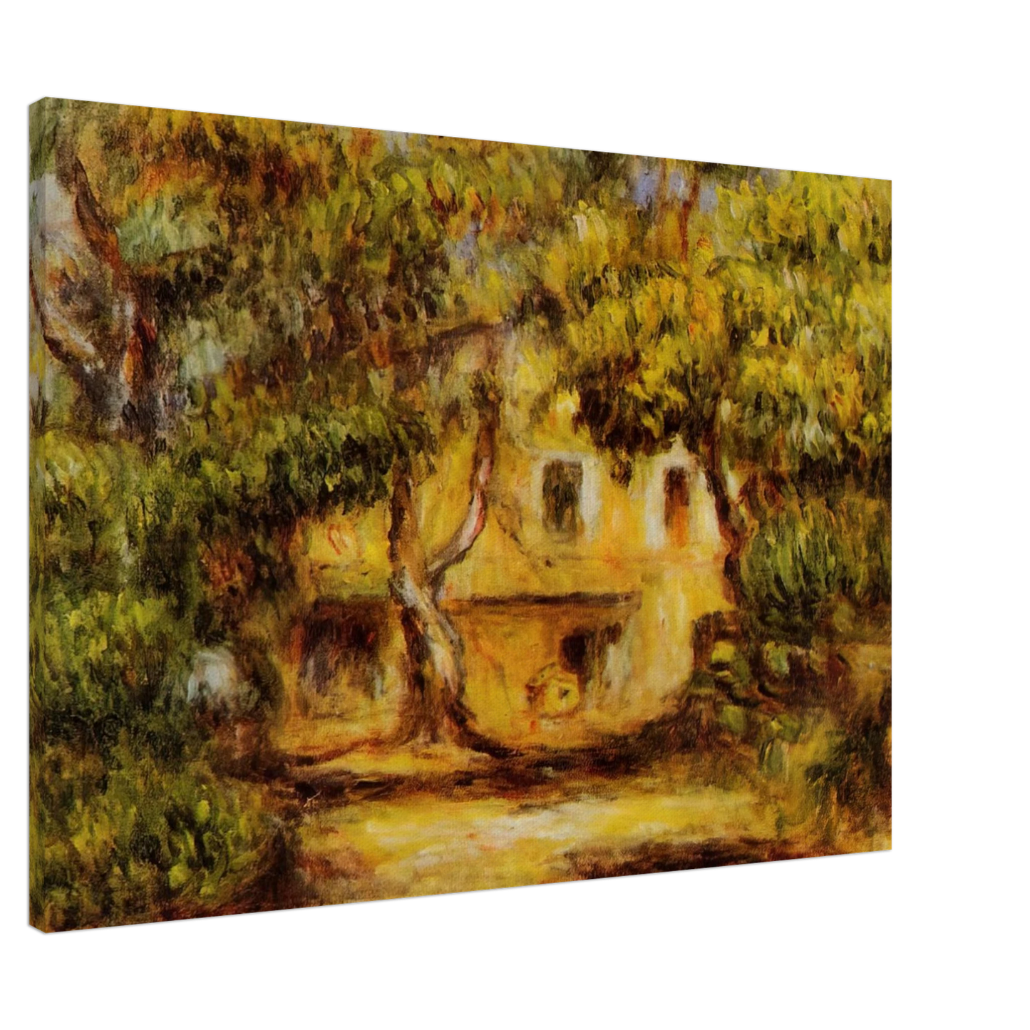 Pierre-Auguste Renoir - The Farm at Collettes Canvas - 20x30 cm / 8x12 inches-canvas