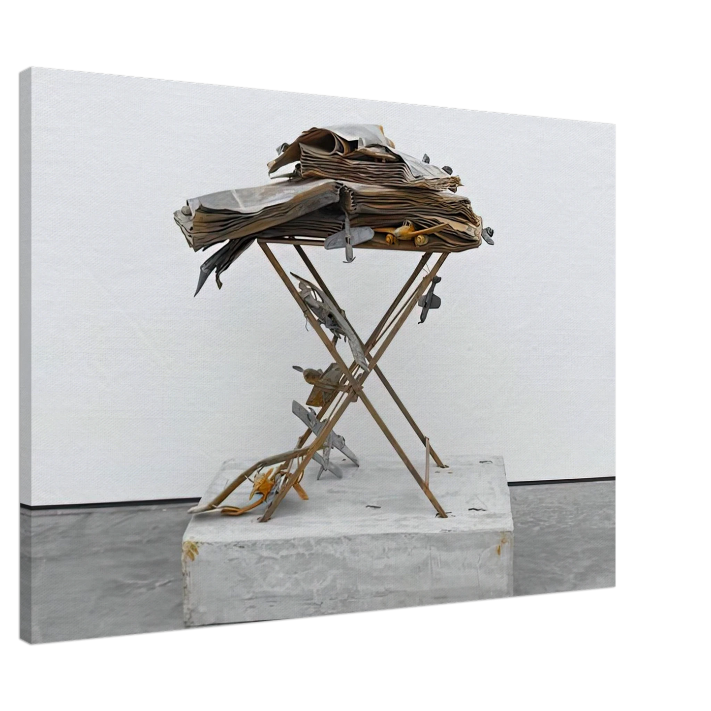 Anselm Kiefer - DAT ROSA MIEL APIBUS 2009 Canvas - 20x30 cm / 8x12 inches-canvas