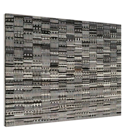 Anni Albers - OPEN LETTER 1958 Canvas - 20x30 cm / 8x12 inches-canvas