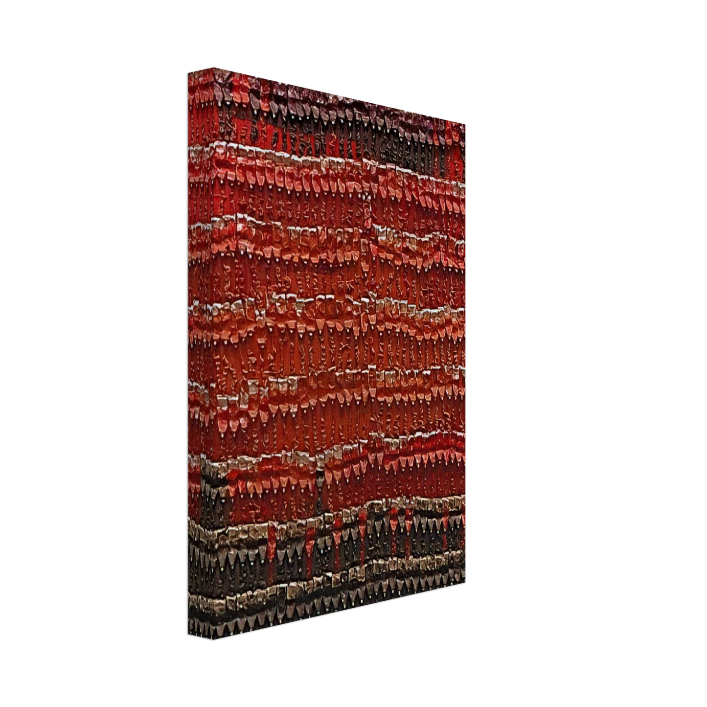 Arman - Chief's Blanket - 1989 Canvas - 40x60 cm / 16x24 inches-canvas