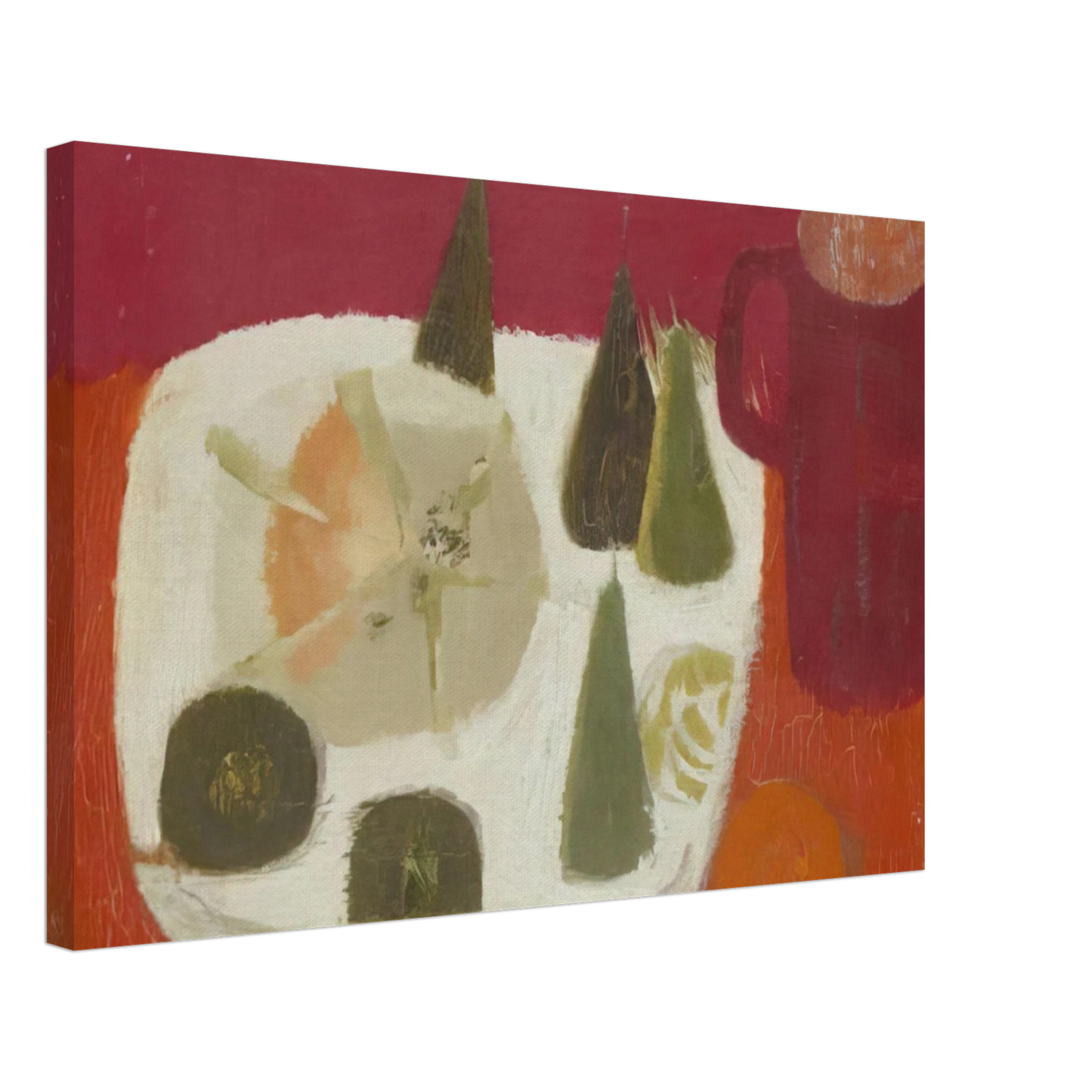 Mary Fedden - Red Jug - 1968 Canvas - 70x100 cm / 28x40 inches-canvas