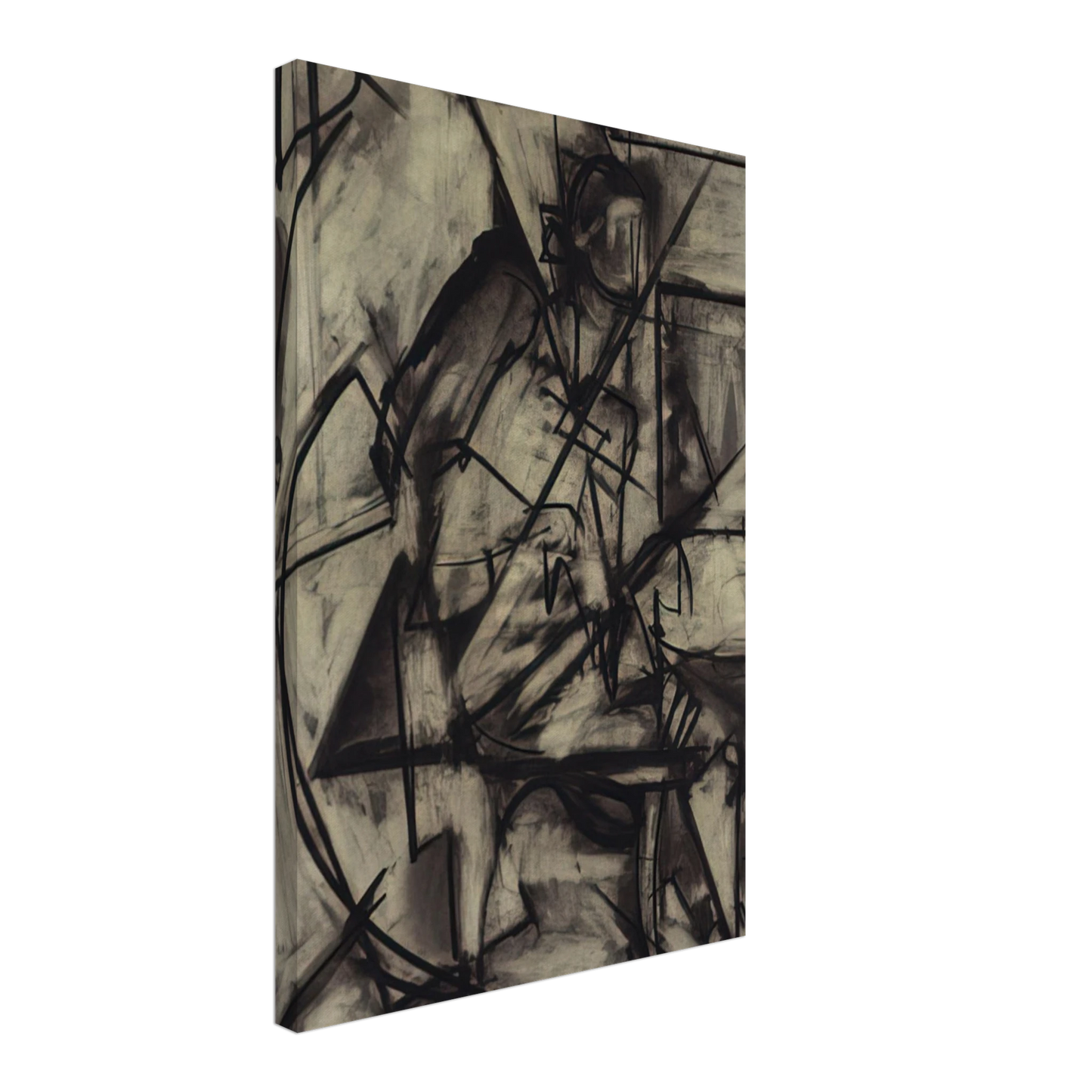 Lee Krasner - Seated Nude Canvas - 40x60 cm / 16x24 inches-canvas