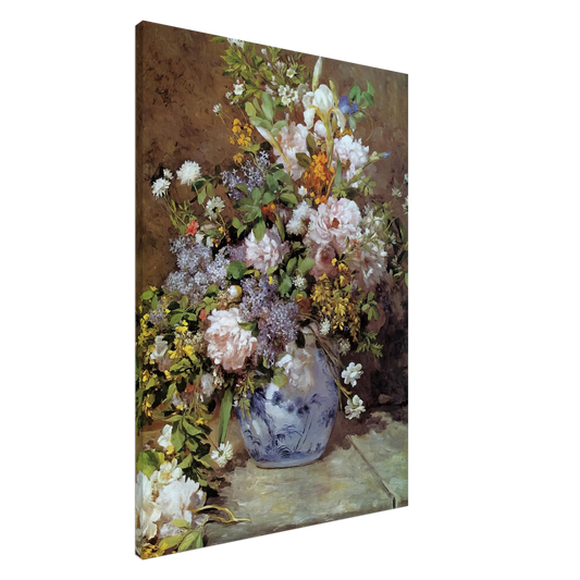 Pierre-Auguste Renoir - Spring Bouquet Canvas - 20x30 cm / 8x12 inches-canvas