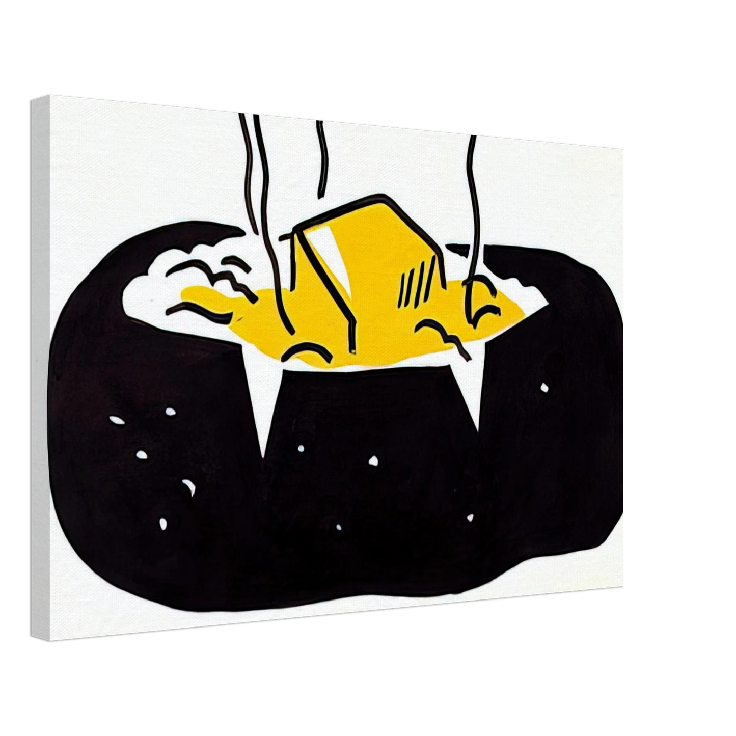 Roy Lichtenstein - BAKED POTATO 1962 1 Canvas - 70x100 cm / 28x40 inches-canvas