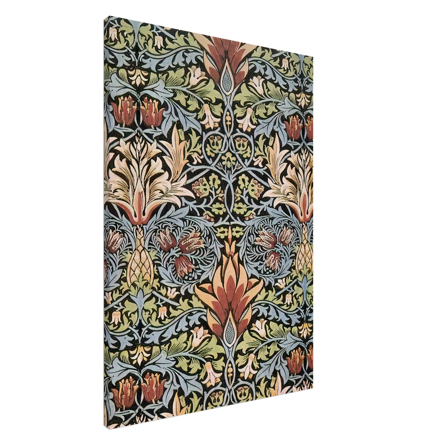 William Morris - SNAKESHEAD PRINTED TEXTILE 1876 Canvas - 20x30 cm / 8x12 inches-canvas