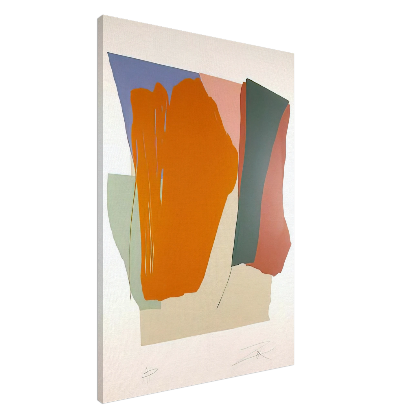 Larry Zox - Untitled 8 - 1979 Canvas - 20x30 cm / 8x12 inches-canvas