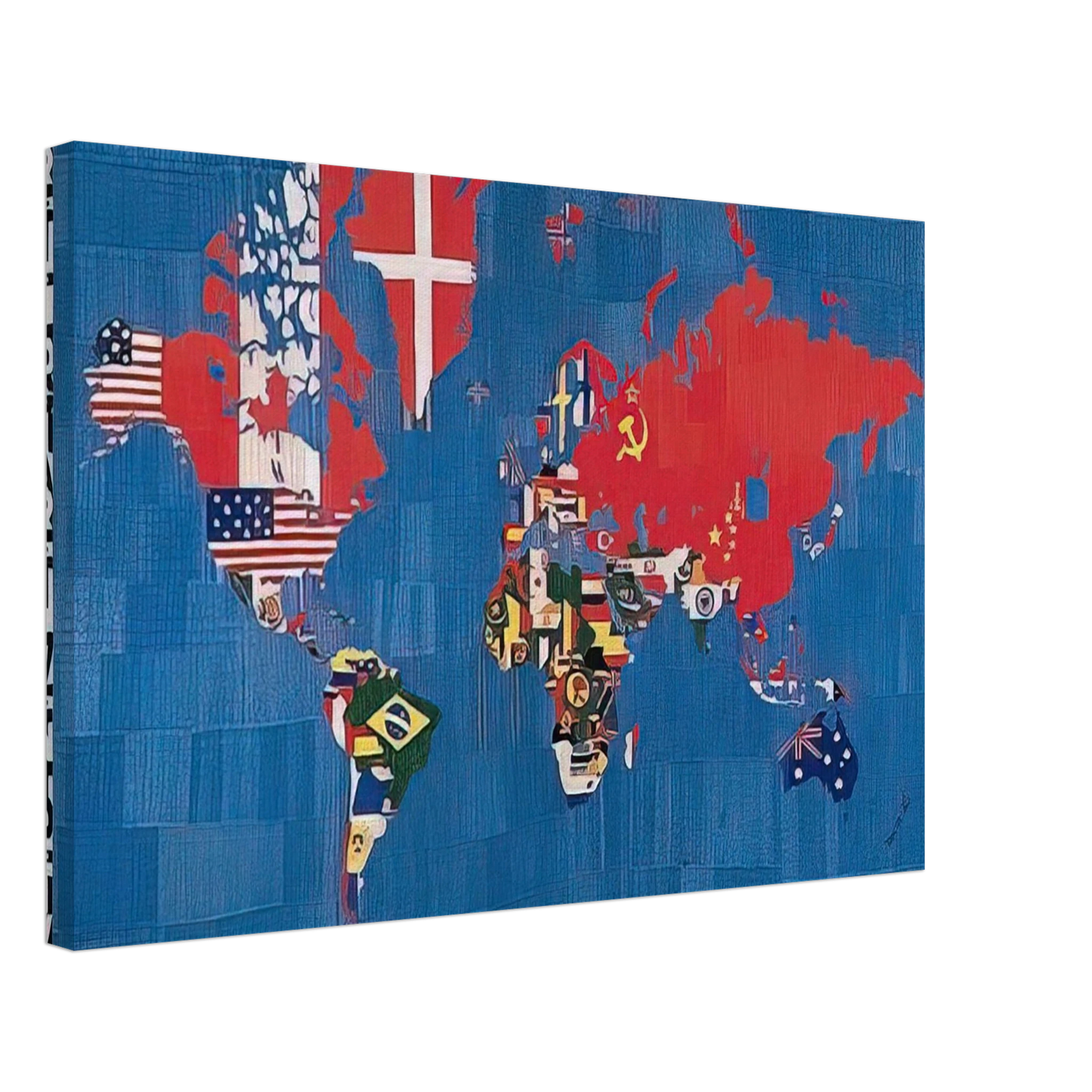 Alighiero Boetti - VORREI ELOGIARE IL VENTO E I VENTI CHE COLORANO Canvas - 70x100 cm / 28x40 inches-canvas