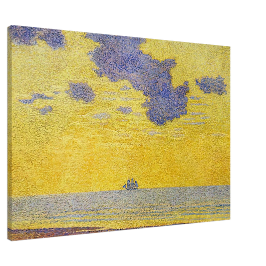 Theo van Rysselberghe - BIG CLOUDS 1893 Canvas - 20x30 cm / 8x12 inches-canvas