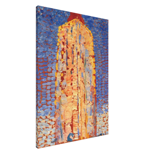 Piet Mondrian - Lighthouse in Westkapelle Canvas - 20x30 cm / 8x12 inches-canvas