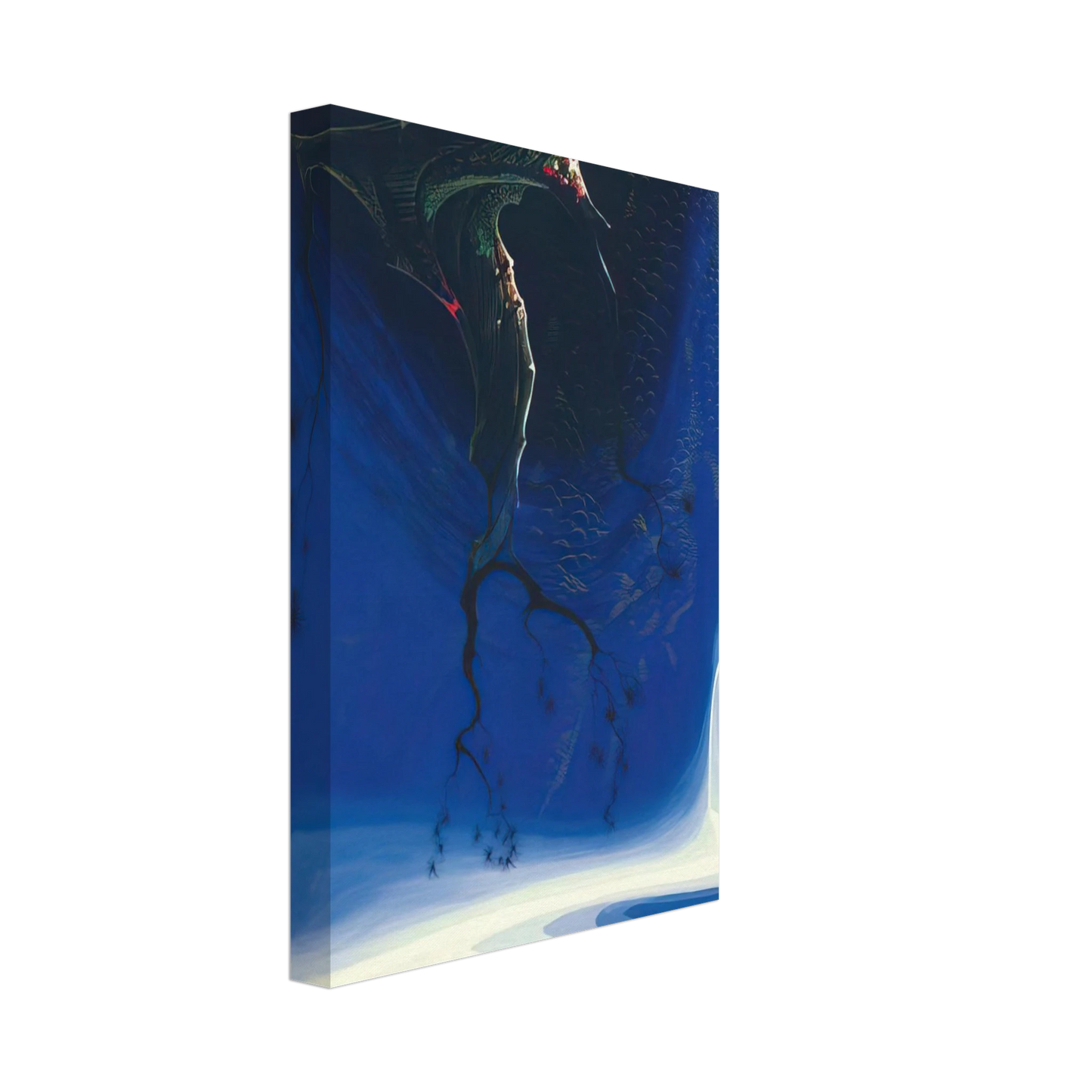 Eyvind Earle - Blue Purple Mist Canvas - 70x100 cm / 28x40 inches-canvas