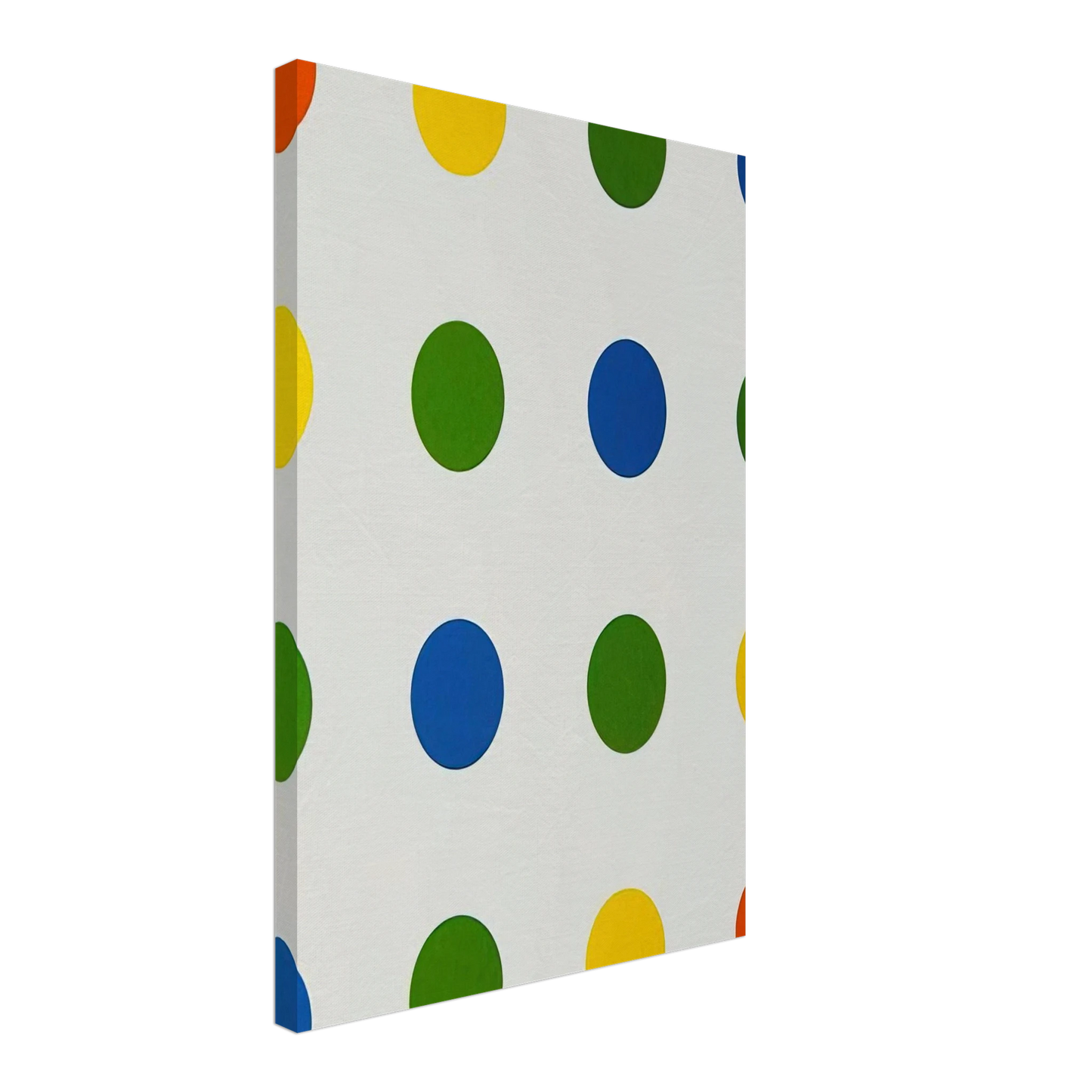 Francois Morellet - Bleu-Vert-Jaune-Orange - 1954 Canvas - 70x100 cm / 28x40 inches-canvas