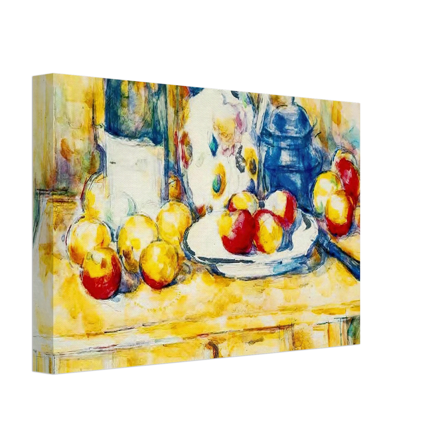 Paul Cezanne - Still Life with Apples, a Bottle and a Milk Pot Canvas - 70x100 cm / 28x40 inches-canvas