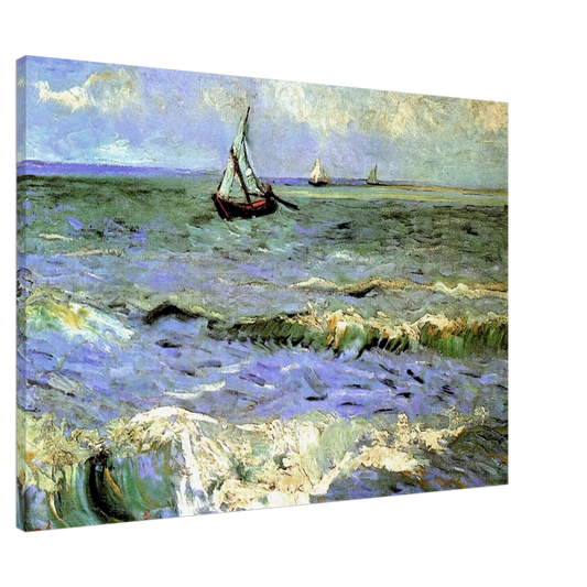 Vincent van Gogh - Seascape at Saintes-Maries Canvas - 20x30 cm / 8x12 inches-canvas