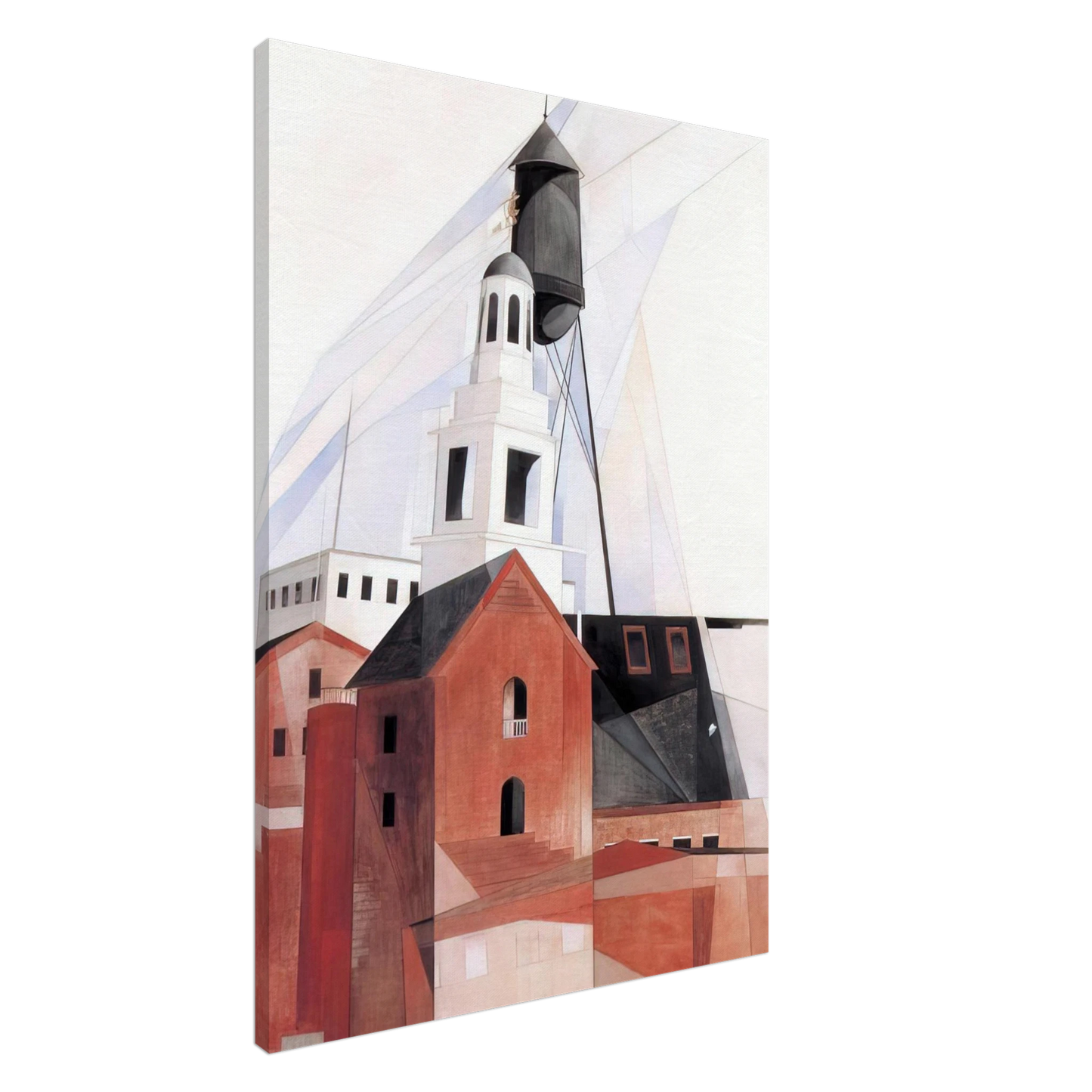 Charles Demuth - Lancaster - 1920 Canvas - 20x30 cm / 8x12 inches-canvas