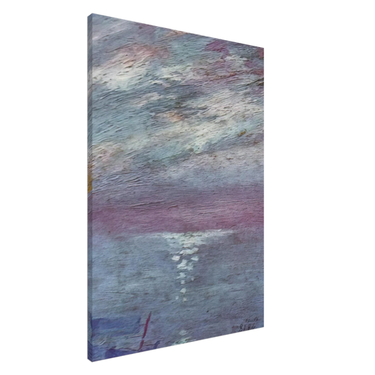 Salvador Dali - MOONLIGHT OVER THE BAY AT CADAQUES Canvas - 20x30 cm / 8x12 inches-canvas