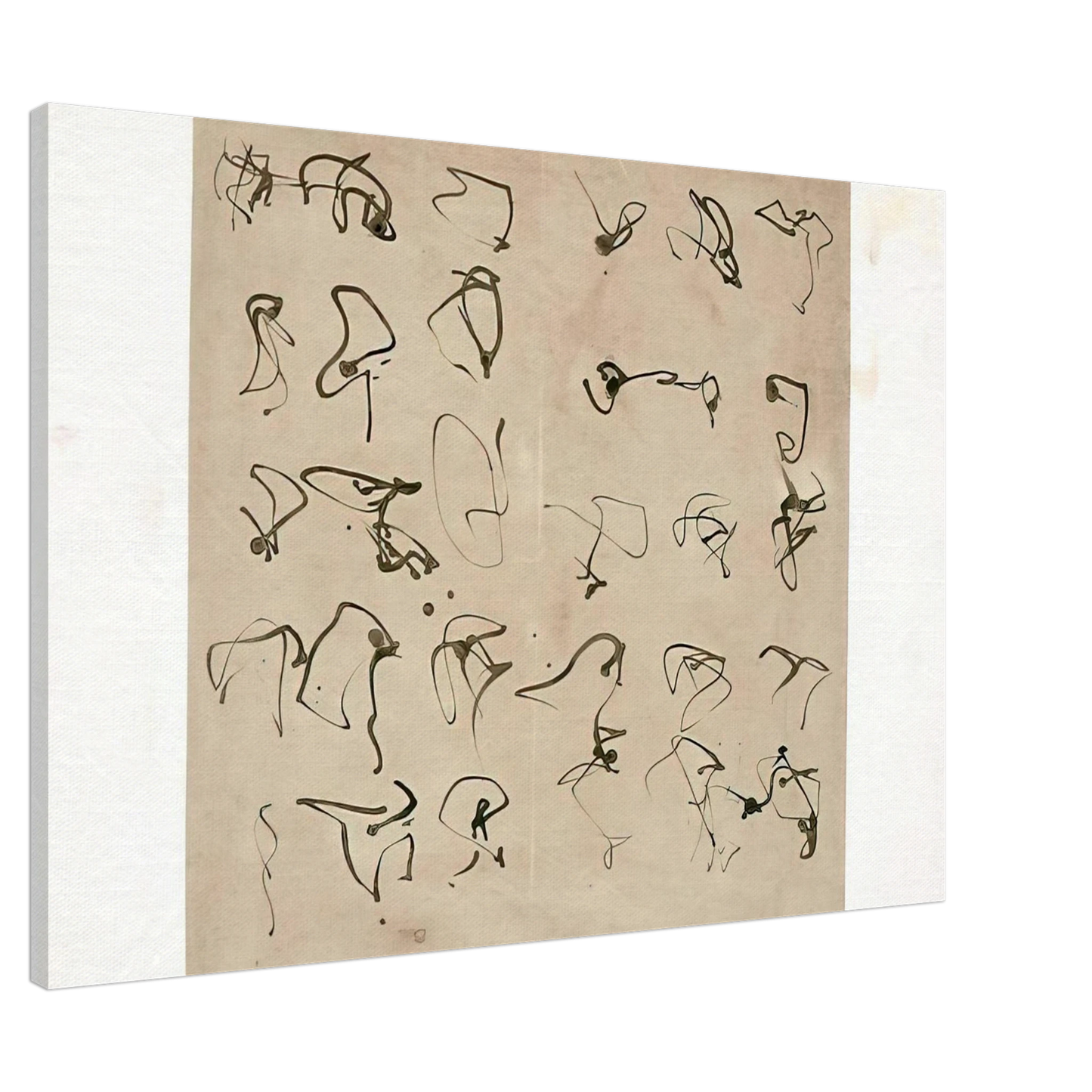 Brice Marden - Forgery - 2008 Canvas - 20x30 cm / 8x12 inches-canvas