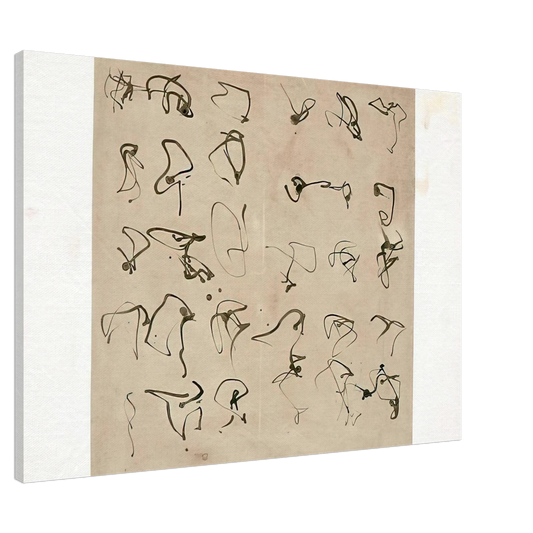 Brice Marden - Forgery - 2008 Canvas - 20x30 cm / 8x12 inches-canvas