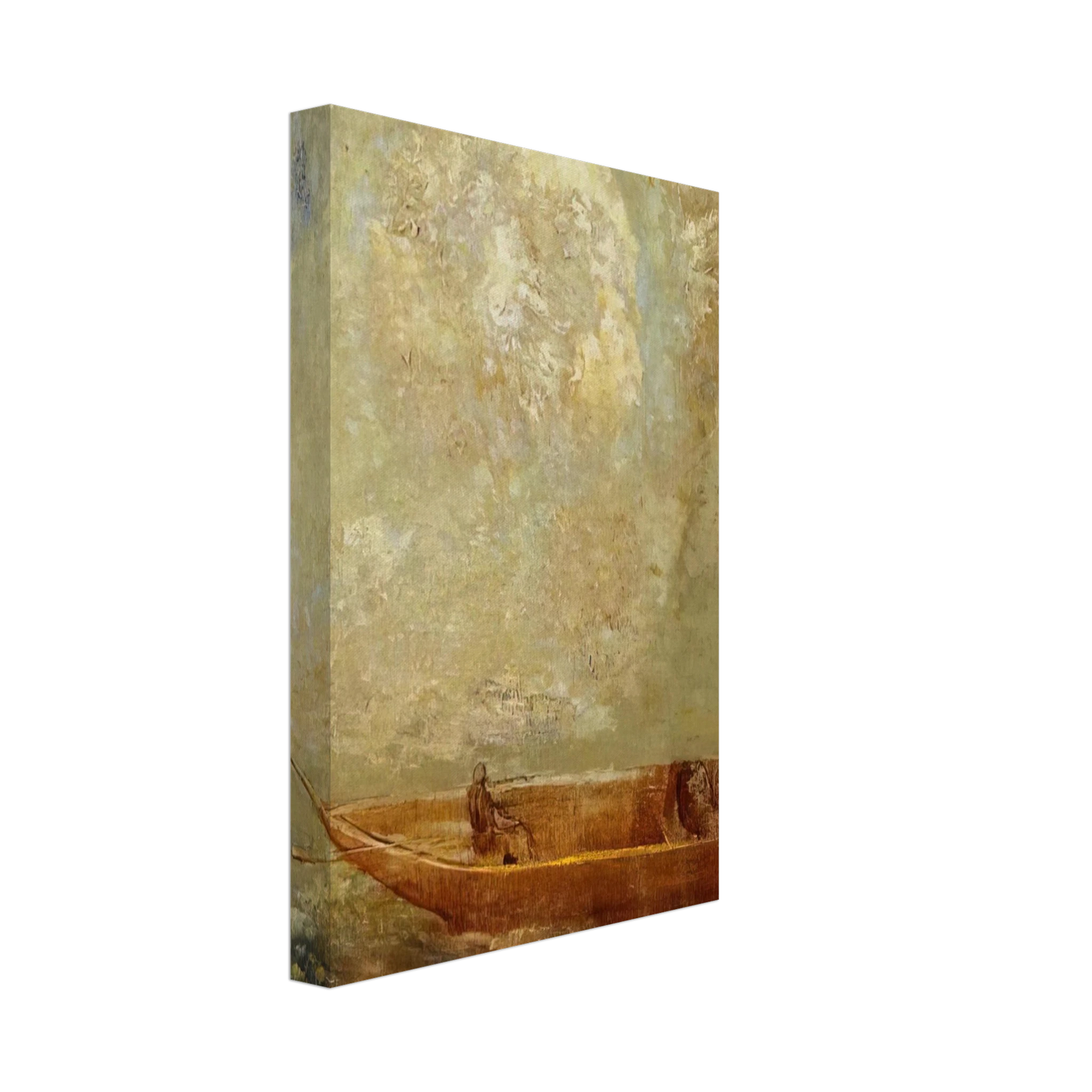 Odilon Redon - A BOAT Canvas - 40x60 cm / 16x24 inches-canvas