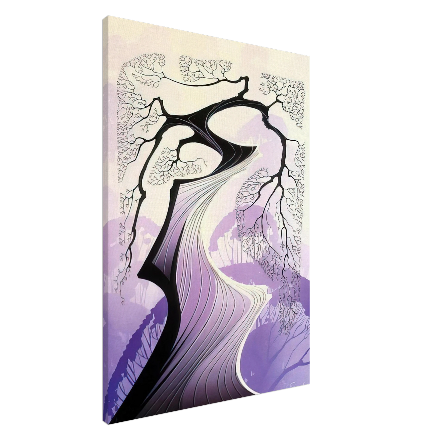 Eyvind Earle - Carmel Cypress Canvas - 20x30 cm / 8x12 inches-canvas