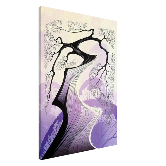 Eyvind Earle - Carmel Cypress Canvas - 20x30 cm / 8x12 inches-canvas