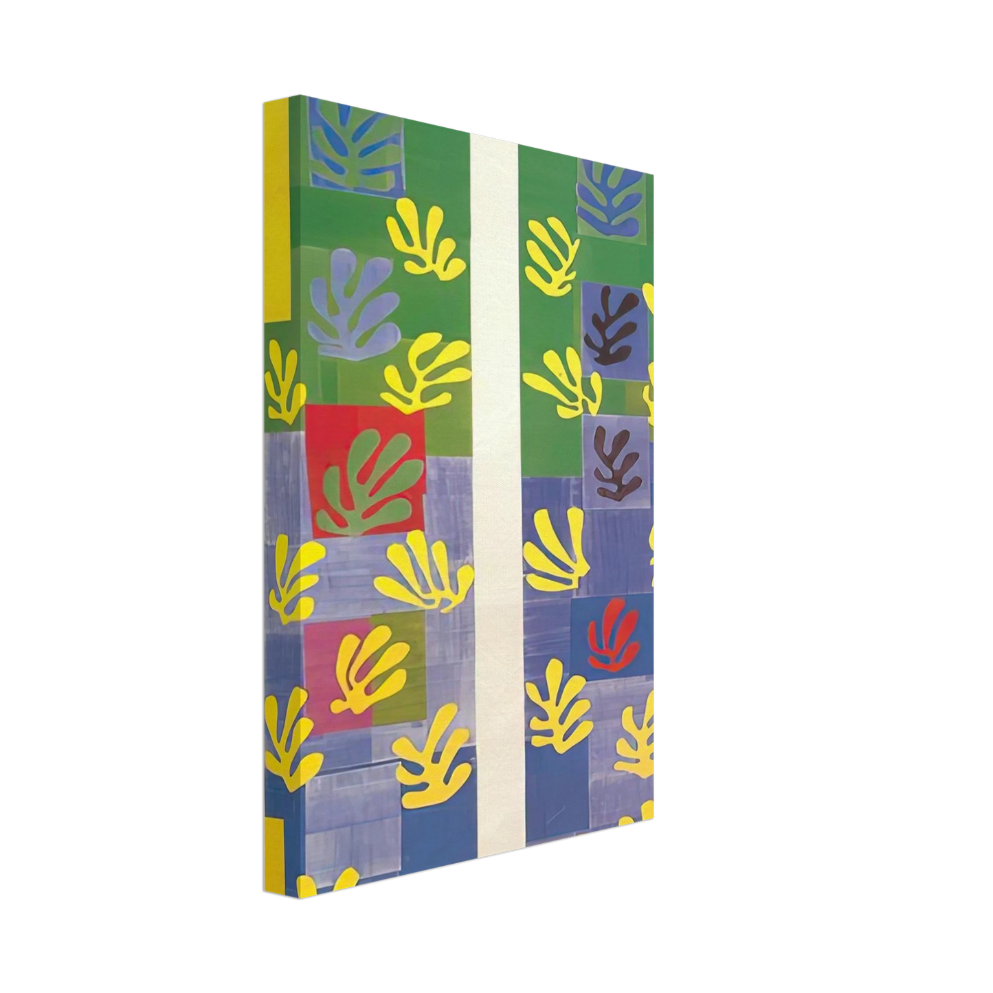 Henri Matisse - STAINED GLASS WINDOW WINDOW OF THE ABSIDE OF THE ROSARY CHAPEL 1949 Canvas - 70x100 cm / 28x40 inches-canvas