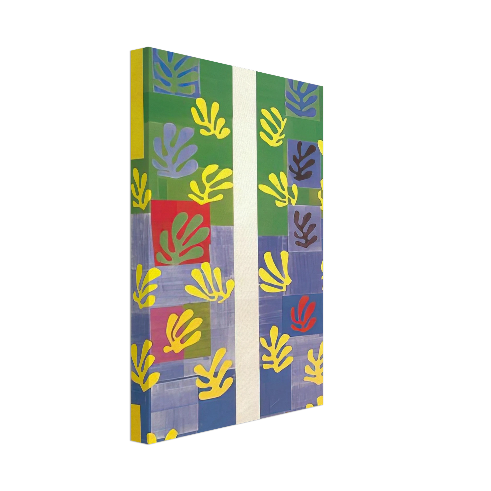 Henri Matisse - STAINED GLASS WINDOW WINDOW OF THE ABSIDE OF THE ROSARY CHAPEL 1949 Canvas - 70x100 cm / 28x40 inches-canvas