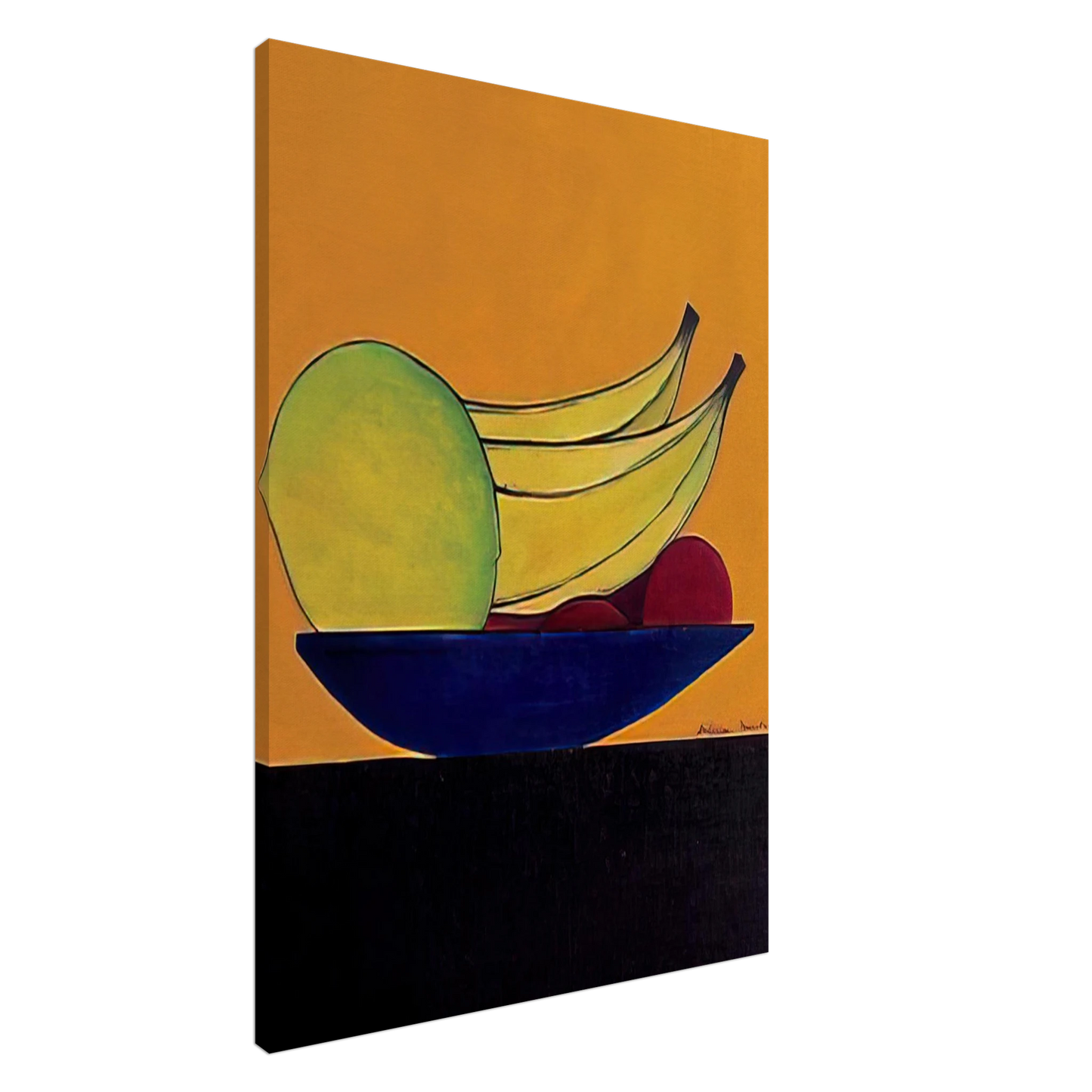 Aldemir Martins - Frutas - 1968 Canvas - 20x30 cm / 8x12 inches-canvas