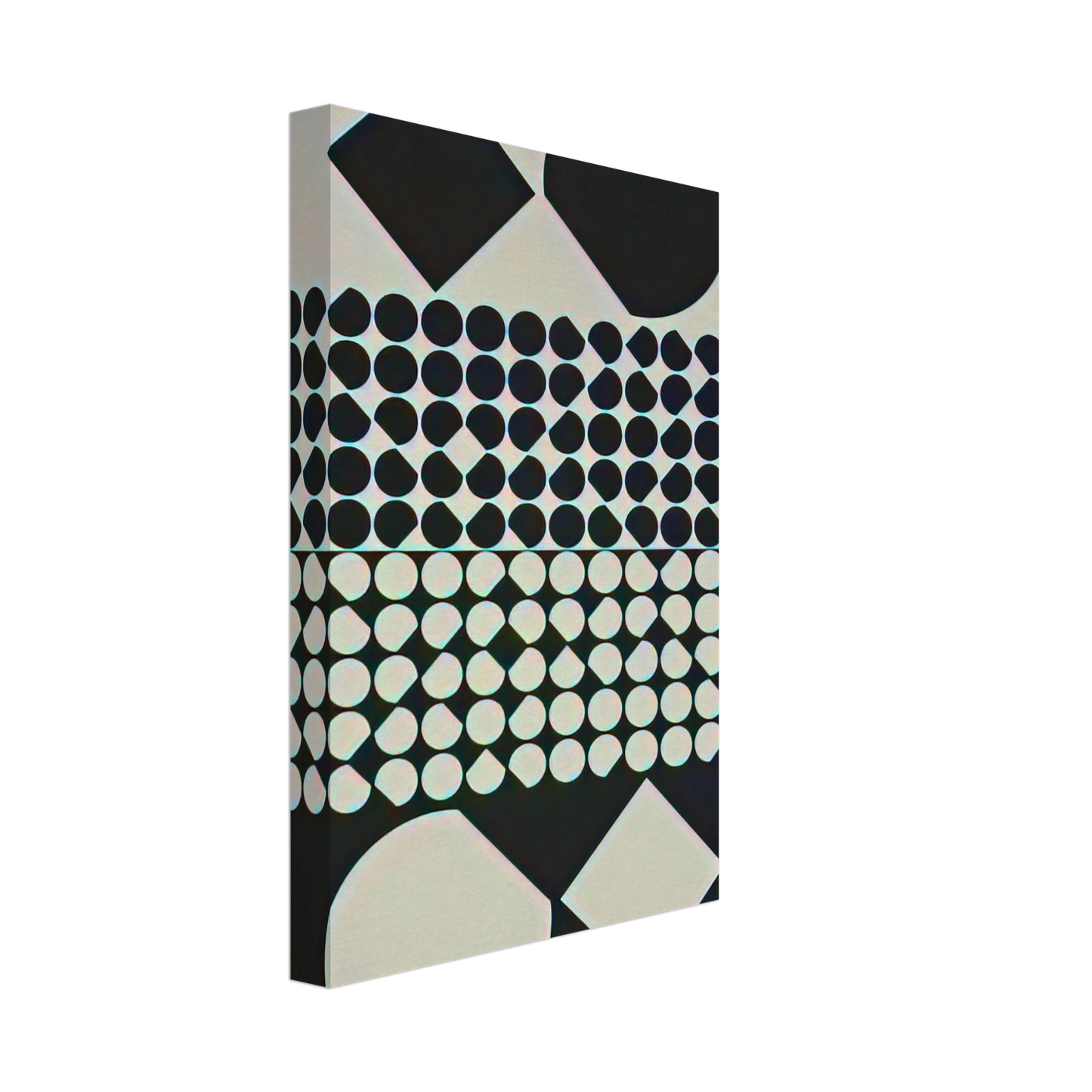 Victor Vasarely - Cassiopee II NB - 1958 Canvas - 40x60 cm / 16x24 inches-canvas