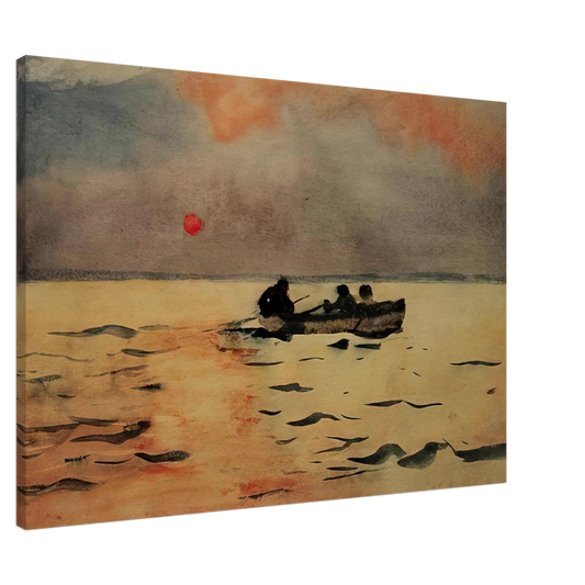 Winslow Homer - ROWING HOME Canvas - 20x30 cm / 8x12 inches-canvas