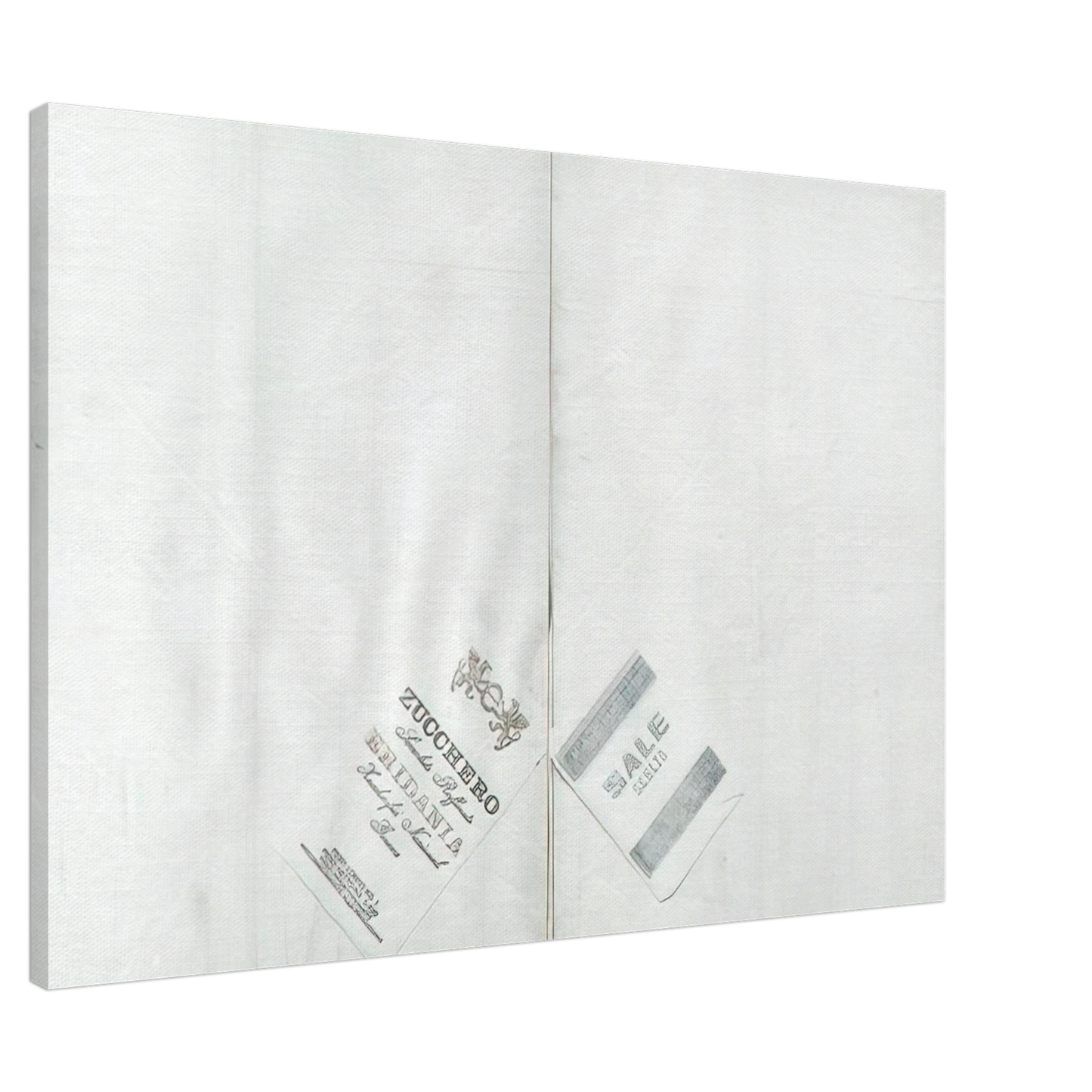 Alighiero Boetti - DA ALIGHIERO NATI A GUIDO BOETTI 1986 Canvas - 20x30 cm / 8x12 inches-canvas