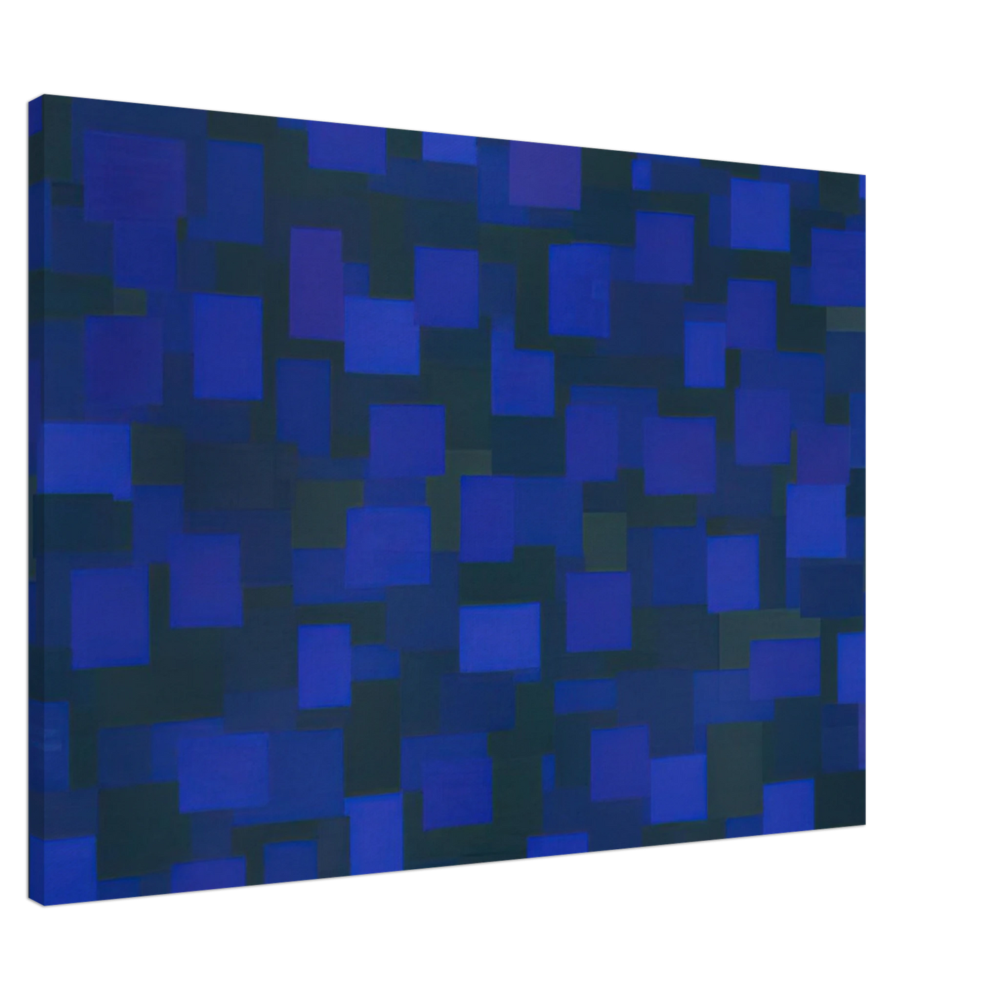 Ad Reinhardt - Number 88 Blue - 1950 Canvas - 20x30 cm / 8x12 inches-canvas