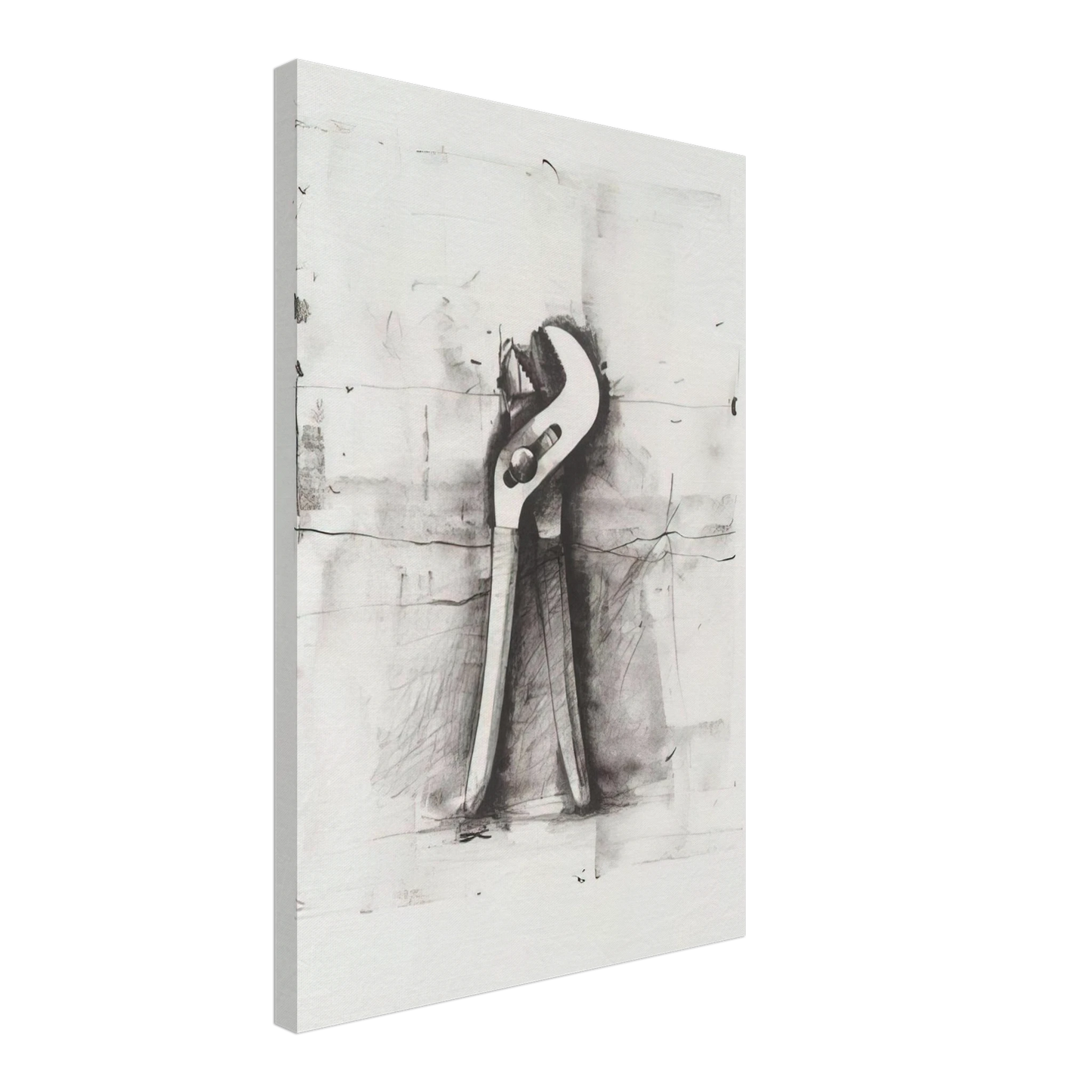 Jim Dine - UNTITLED FROM TEN WINTER TOOLS 1973 Canvas - 70x100 cm / 28x40 inches-canvas