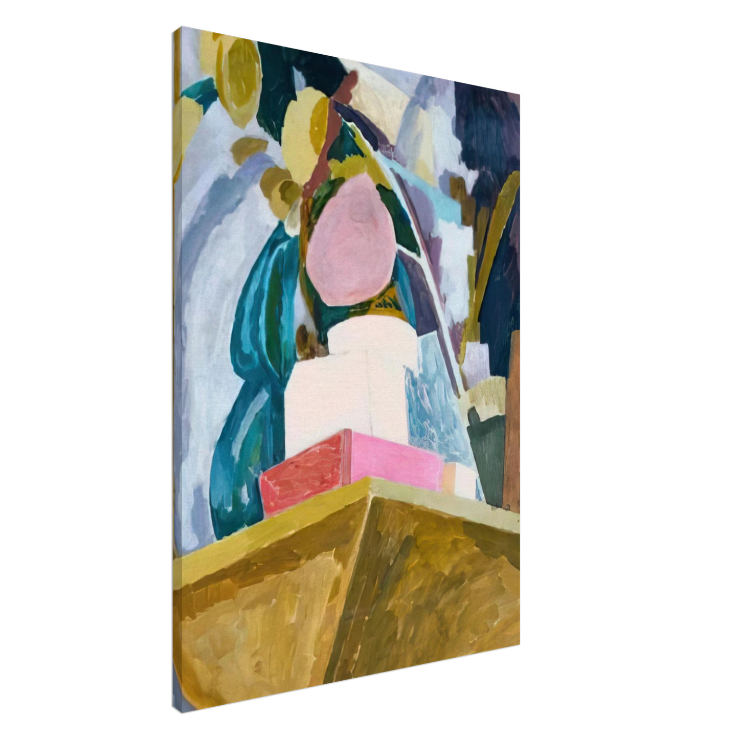 Vanessa Bell - STILL LIFE ON CORNER OF A MANTELPIECE 1914 Canvas - 20x30 cm / 8x12 inches-canvas