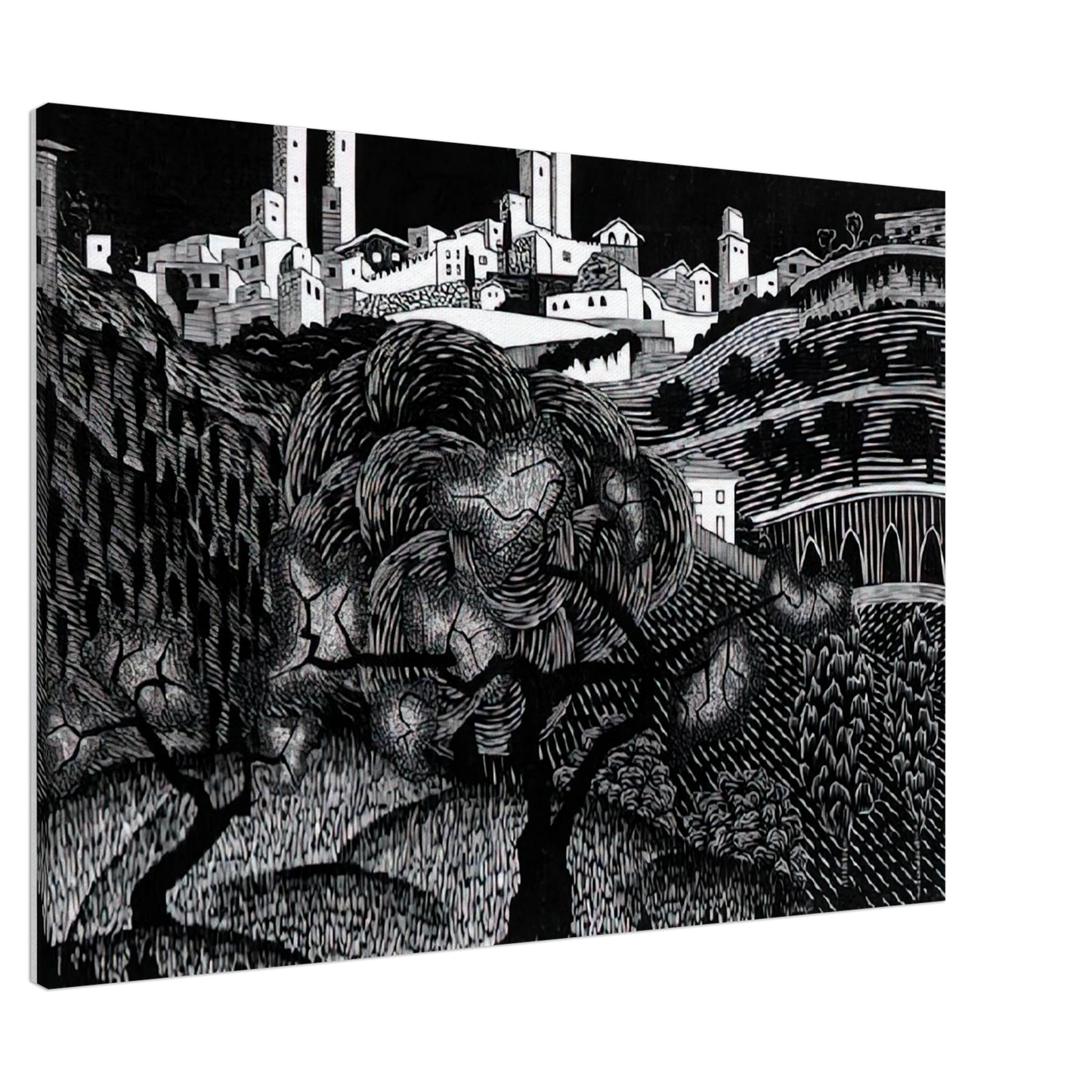 MC Escher - ESCHER (10) Canvas - 20x30 cm / 8x12 inches-canvas