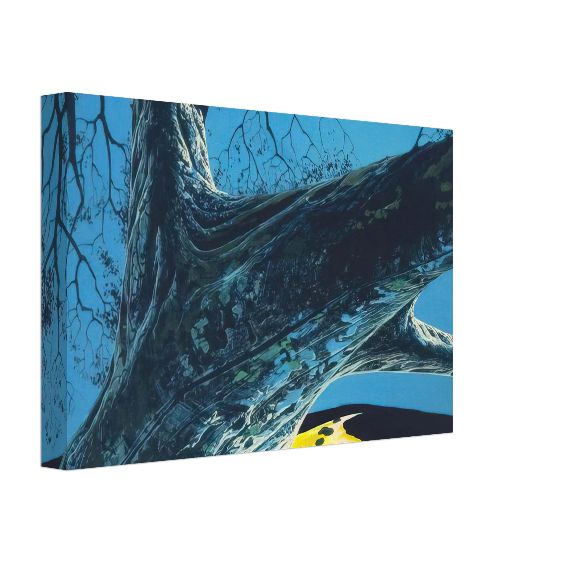 Eyvind Earle - Distant Meadow Canvas - 70x100 cm / 28x40 inches-canvas