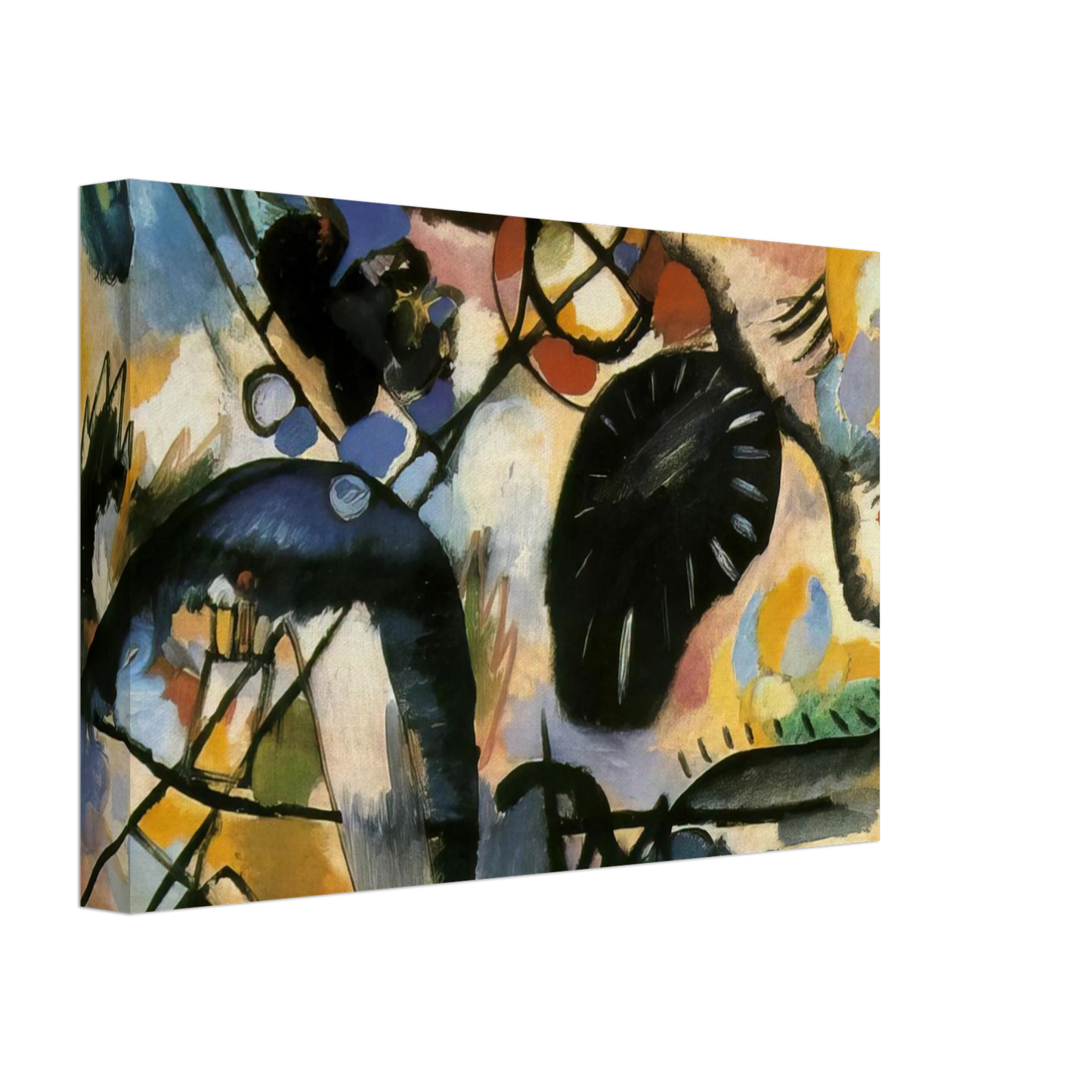 Wassily Kandinsky - BLACK SPOT 1912 Canvas - 70x100 cm / 28x40 inches-canvas