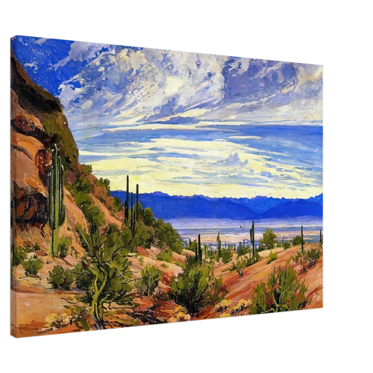 Maynard Dixon - WASHOE WICKIUP 1919 Canvas - 20x30 cm / 8x12 inches-canvas