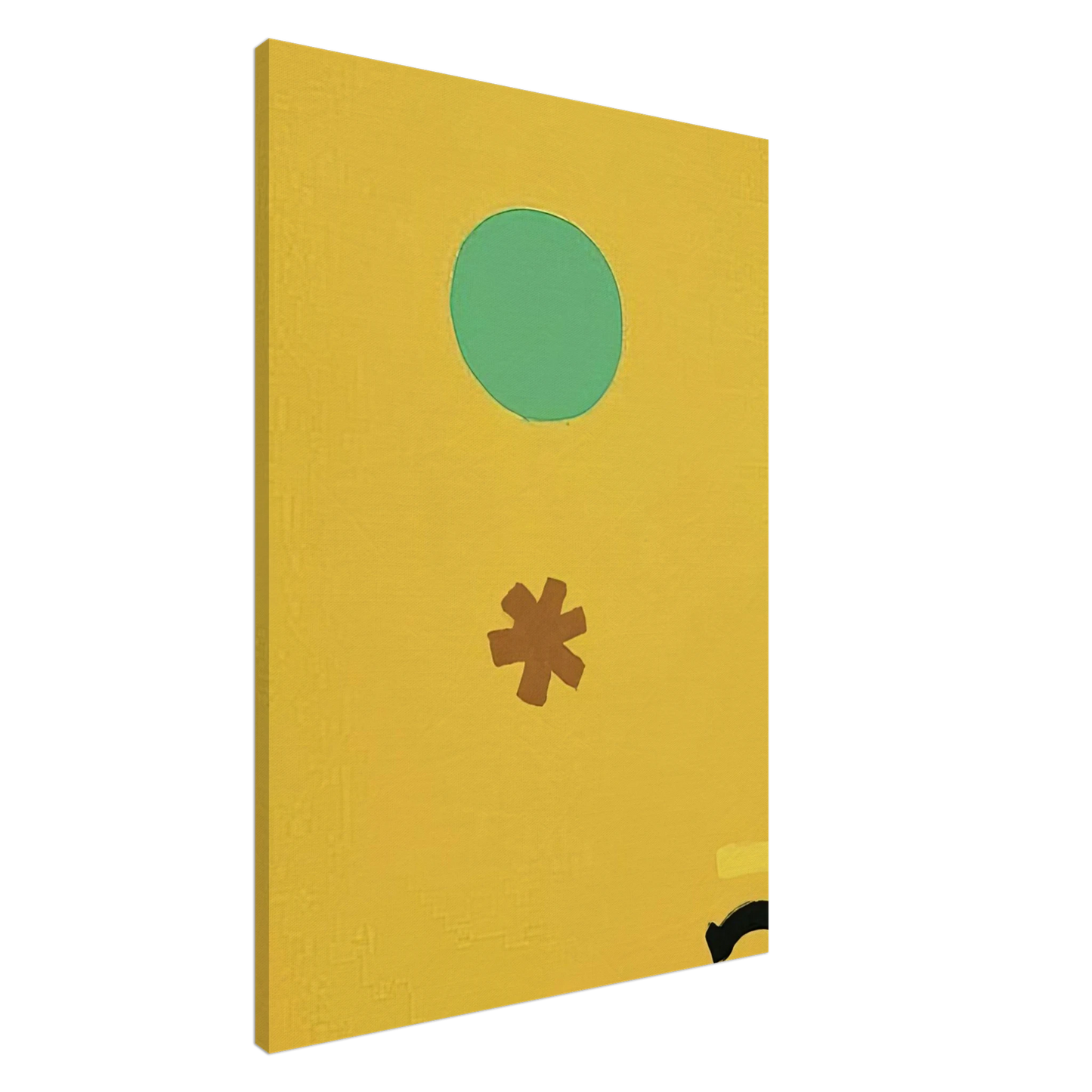 Adolph Gottlieb - Black Note - 1971 Canvas - 20x30 cm / 8x12 inches-canvas