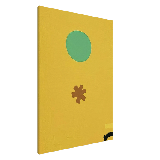 Adolph Gottlieb - Black Note - 1971 Canvas - 20x30 cm / 8x12 inches-canvas