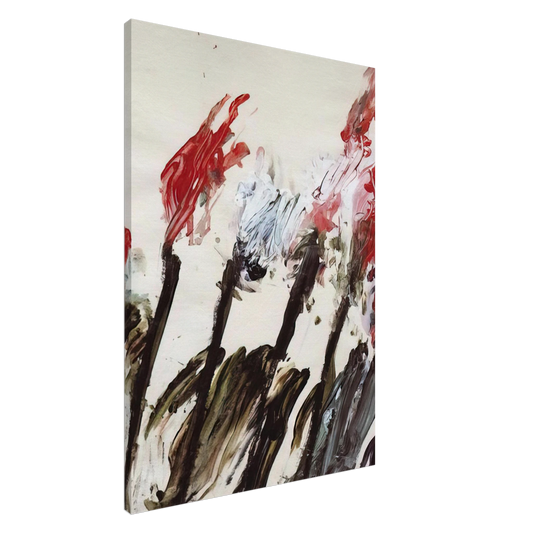 Cy Twombly - Nicola's Irises Canvas - 20x30 cm / 8x12 inches-canvas