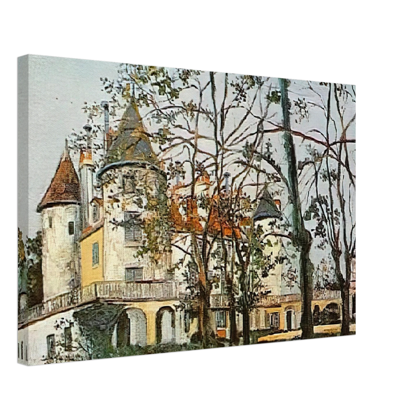 Maurice Utrillo - THE CASTLE Canvas - 40x60 cm / 16x24 inches-canvas